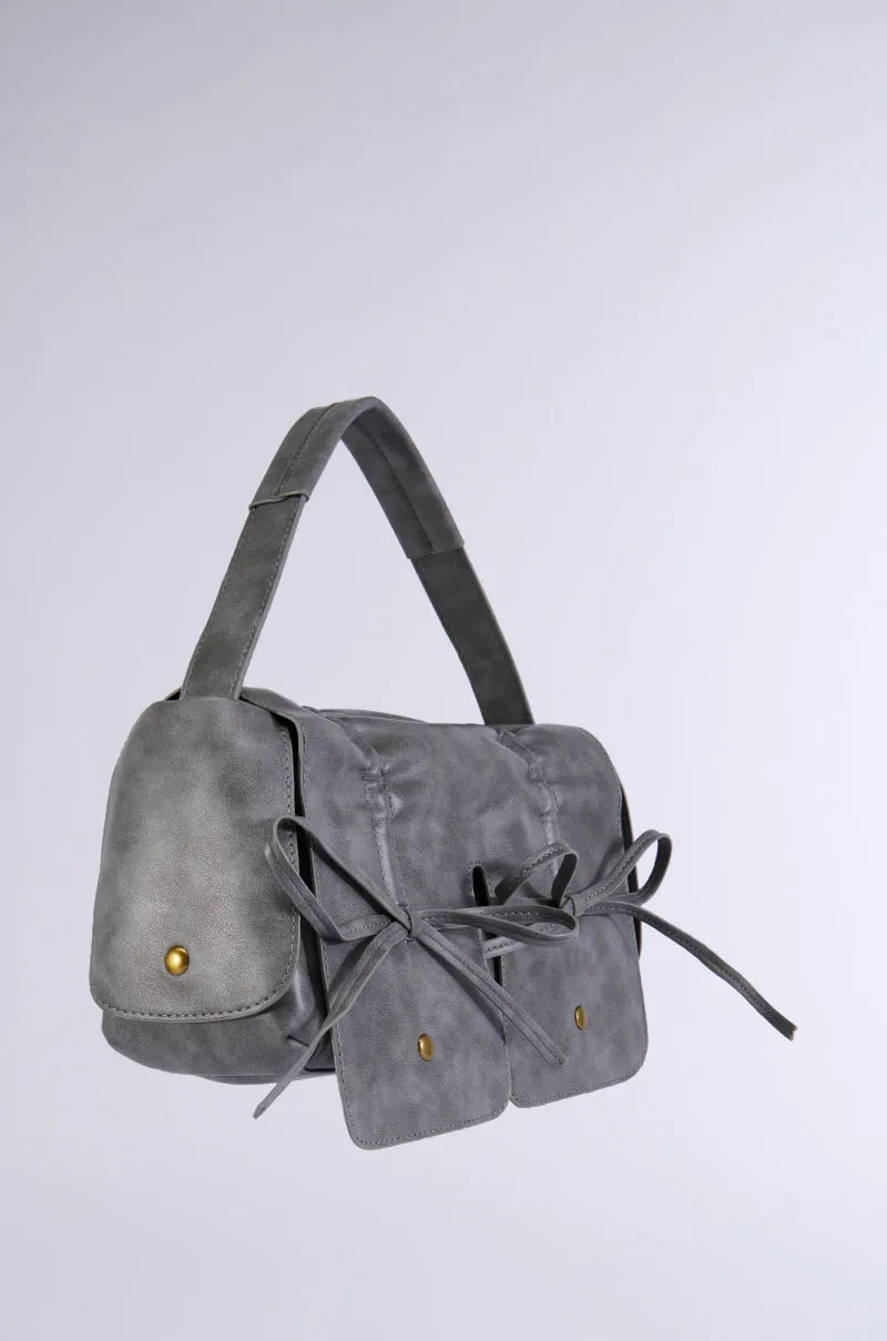 IYKYK PU BOW PURSE sold by AKIRA product image thumbnail 3