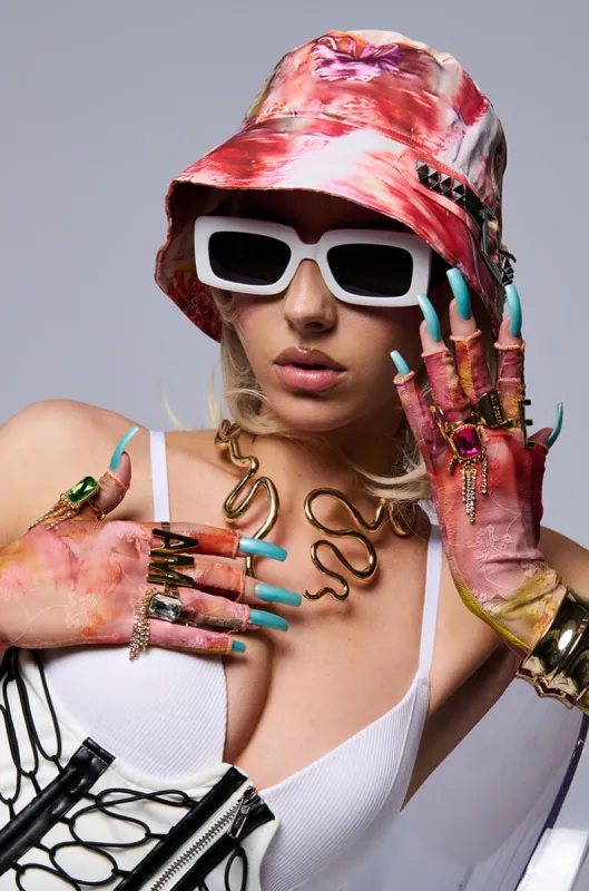 DRIPPIN COLORS RING SET sold by AKIRA