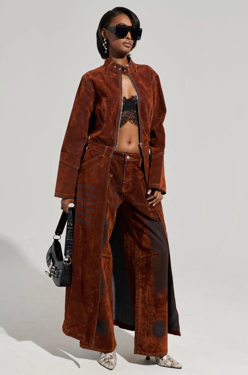 VALERIE VELVET EFFECT WIDE LEG PANT sold by AKIRA product image thumbnail 5