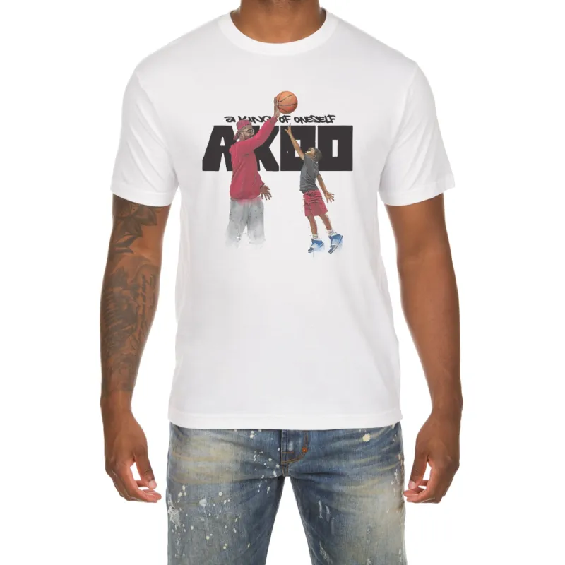 Hoop SS Tee (White) sold by Akoo