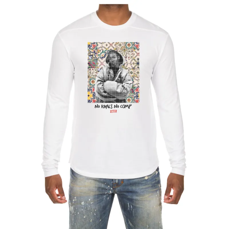 Akoo Mens No Rivals LS Tee (White) sold by Akoo