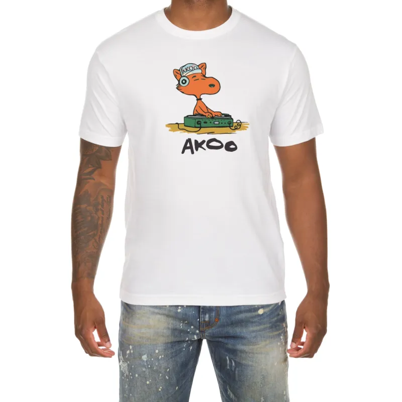Akoo Mens Disco SS Tee (White) sold by Akoo
