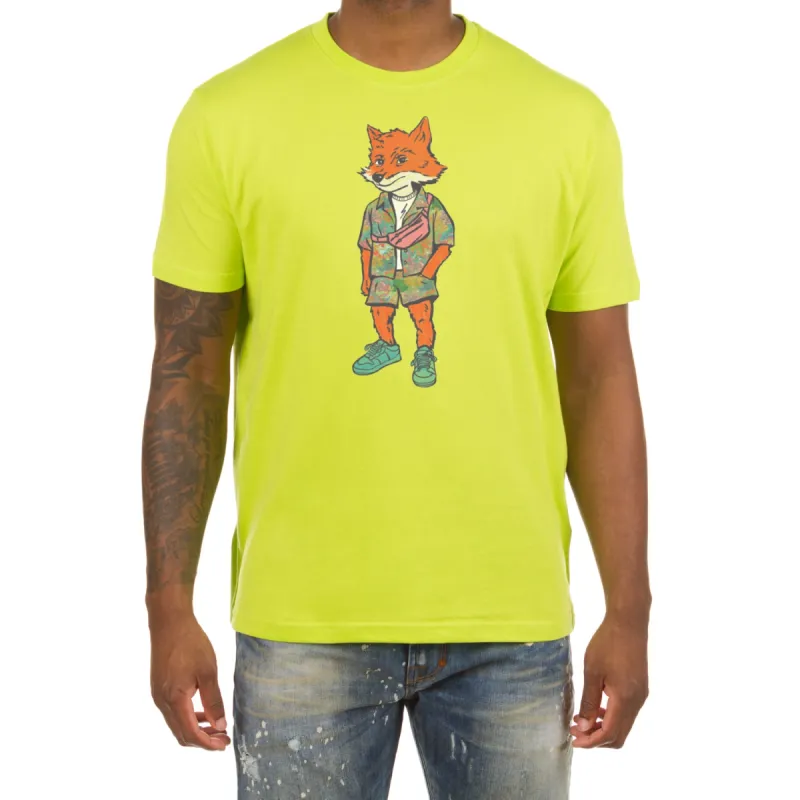 Akoo Mens Saturday Slick SS Tee (Acid Lime) sold by Akoo