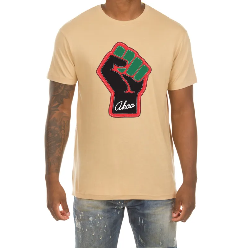 Akoo Mens Power SS Tee (Sand) sold by Akoo