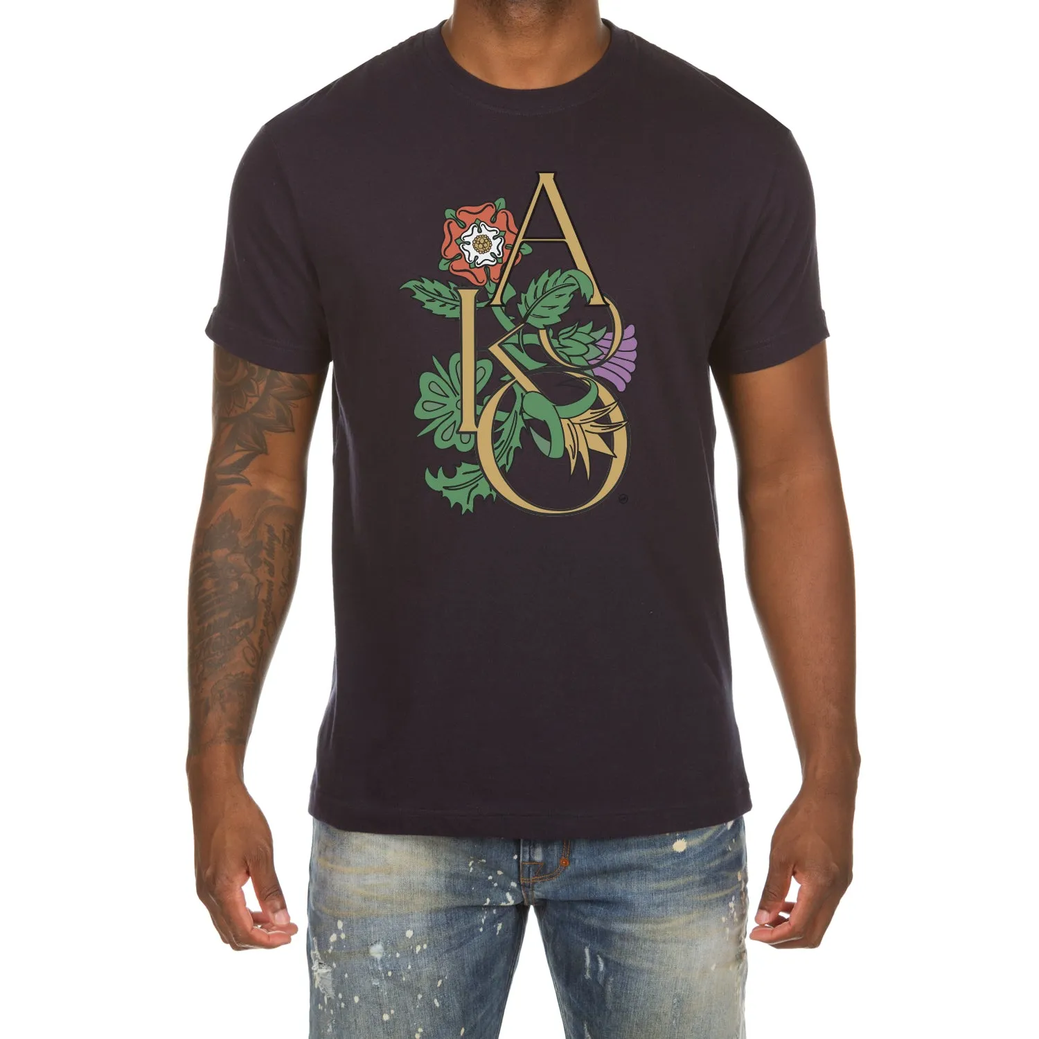 Akoo Mens Regal SS Tee (Navy) sold by Akoo