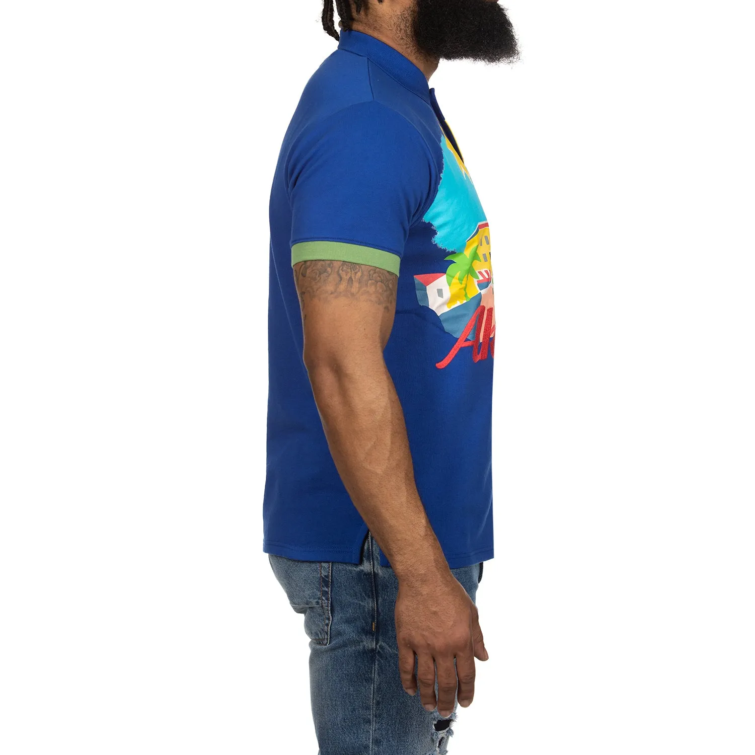 Akoo Mens Clique SS Polo (Surf The Web) sold by Akoo product image thumbnail 4