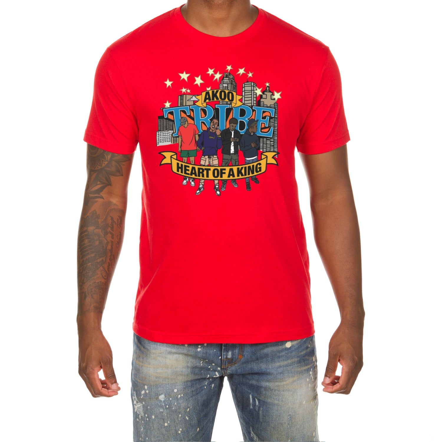 Akoo Mens Tribe SS Tee (Red) sold by Akoo
