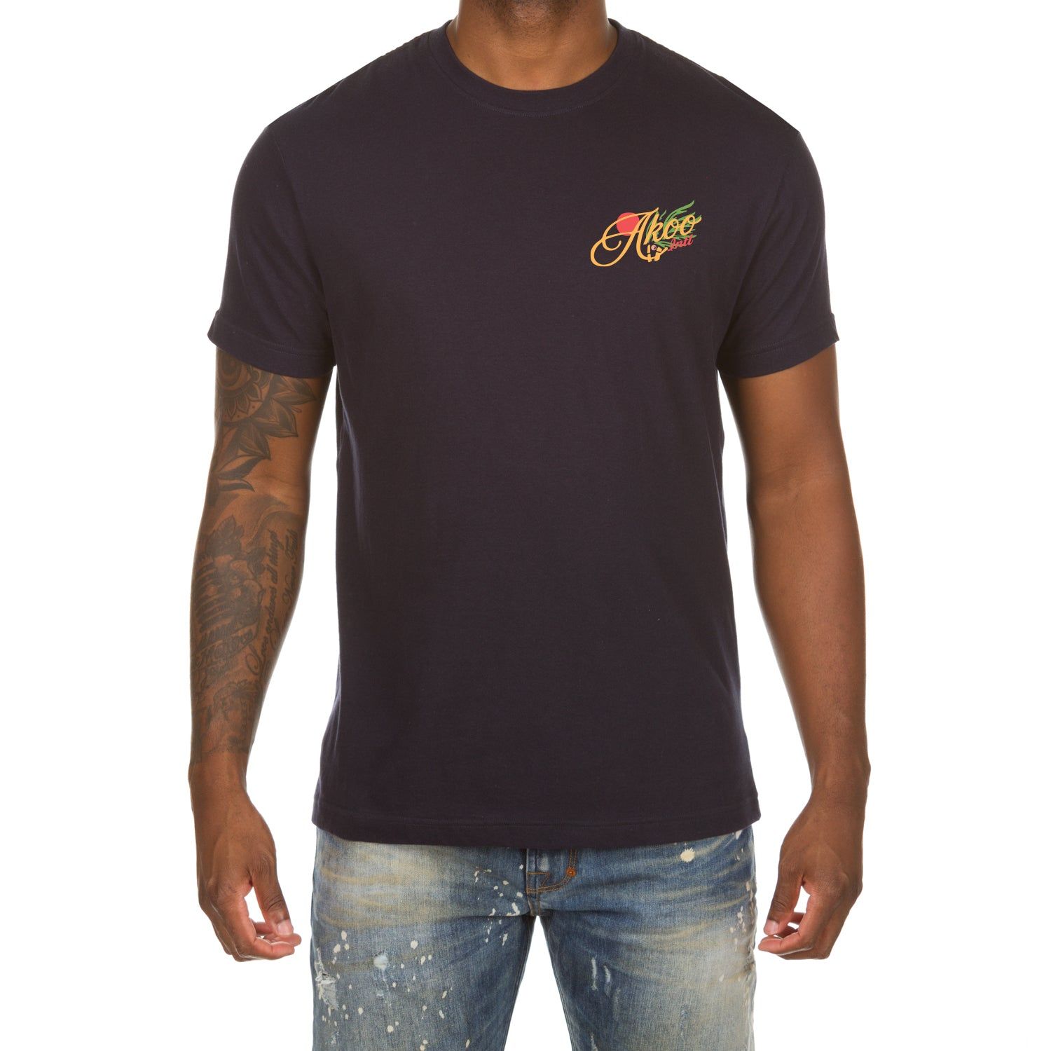 Akoo Mens Barrio SS Tee (Navy Blazer) sold by Akoo