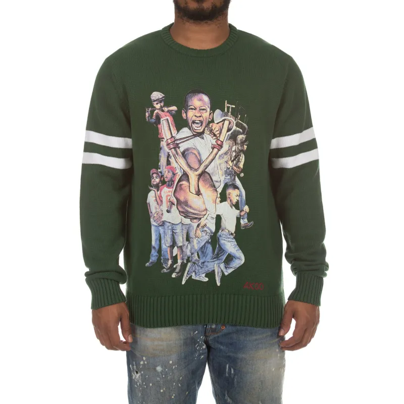 Akoo Mens Yung Kings Sweater (Green) sold by Akoo