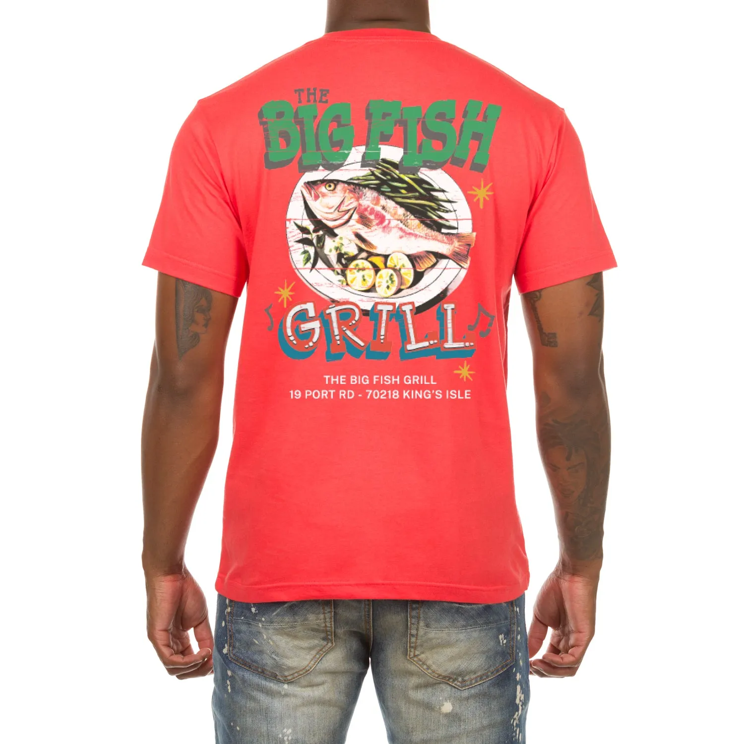 Akoo Mens The Big Fish SS Tee (Cayenne) sold by Akoo product image thumbnail 2