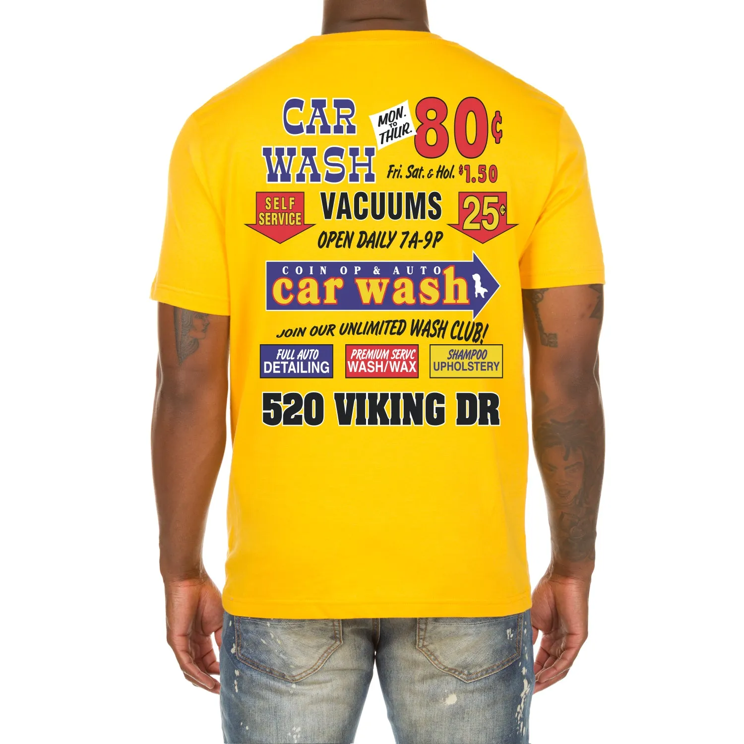 Akoo Mens Detailing SS Tee (Puff Print) (Old Gold) sold by Akoo product image thumbnail 2