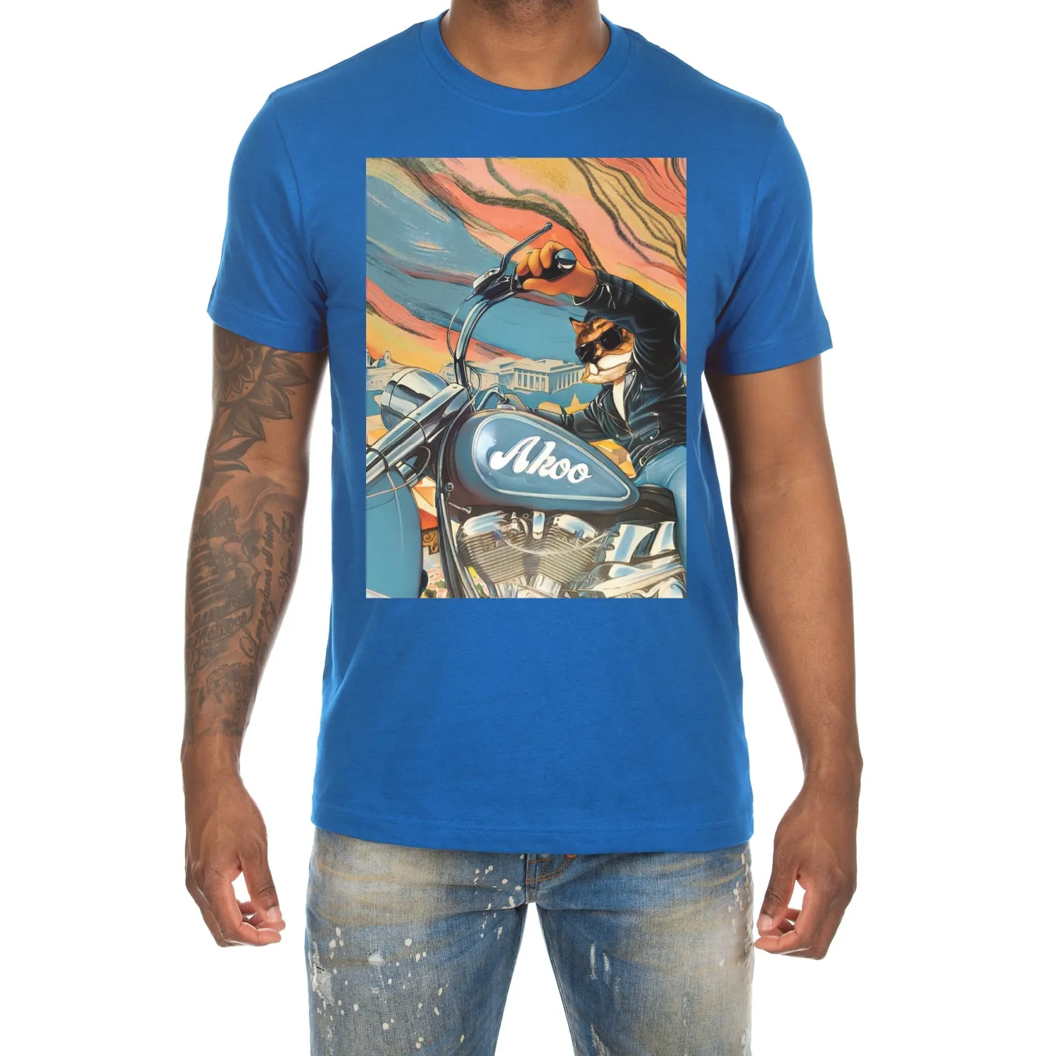 Akoo Mens Cross Country SS Tee (Palace Blue) sold by Akoo