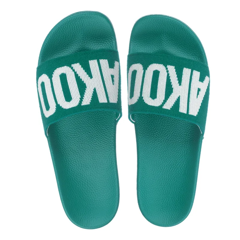 Akoo Mens Crown Slides (Greener Pastures) sold by Akoo