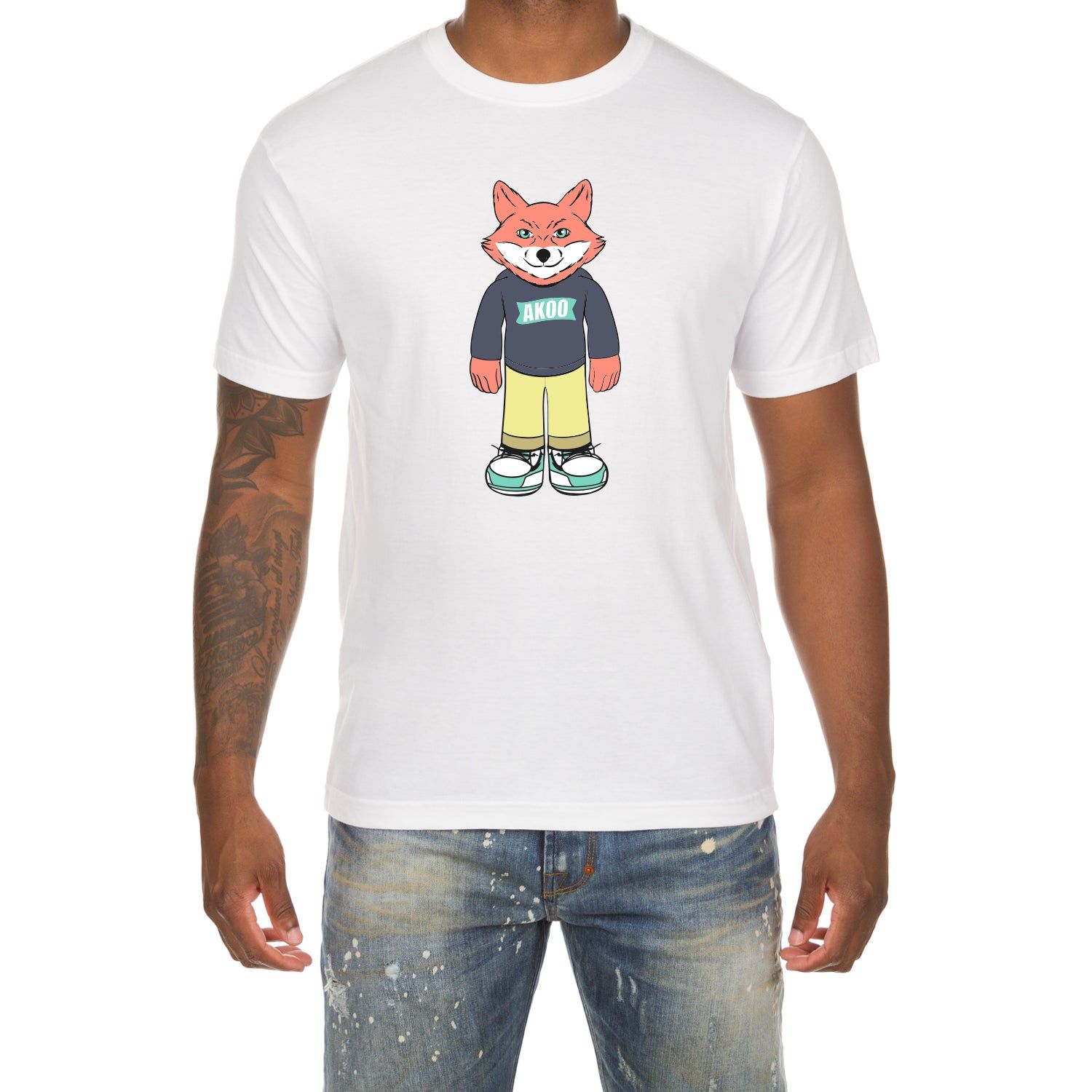 Akoo Mens Slick SS Tee (White) sold by Akoo