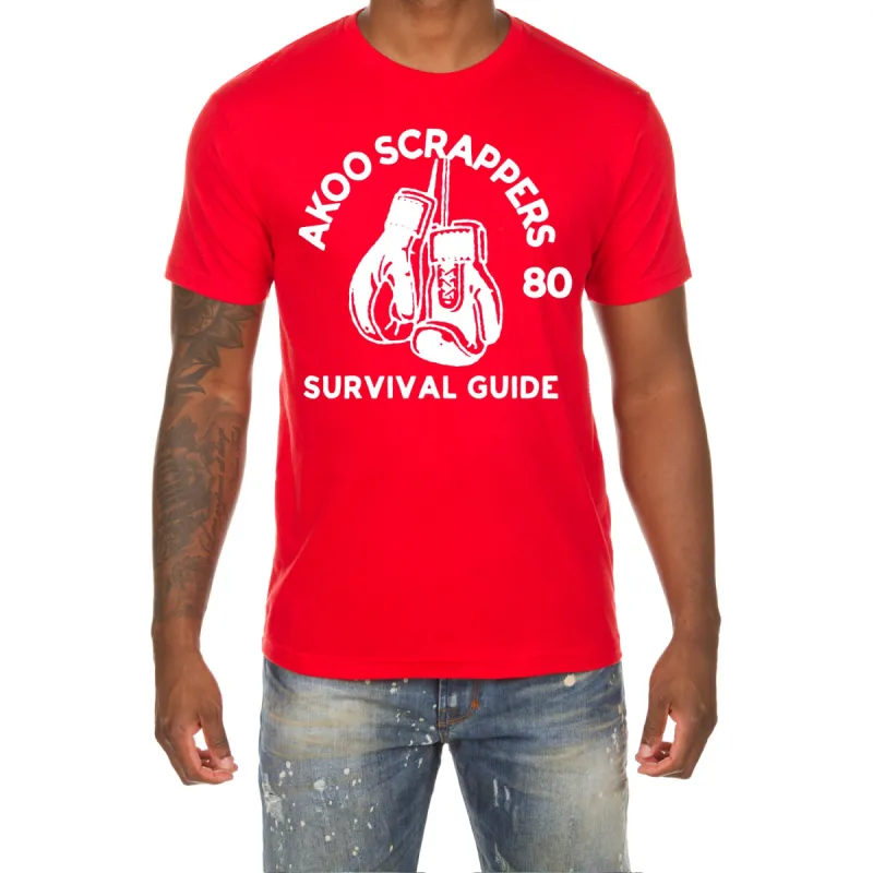 Survival Guide SS Tee (Red) sold by Akoo