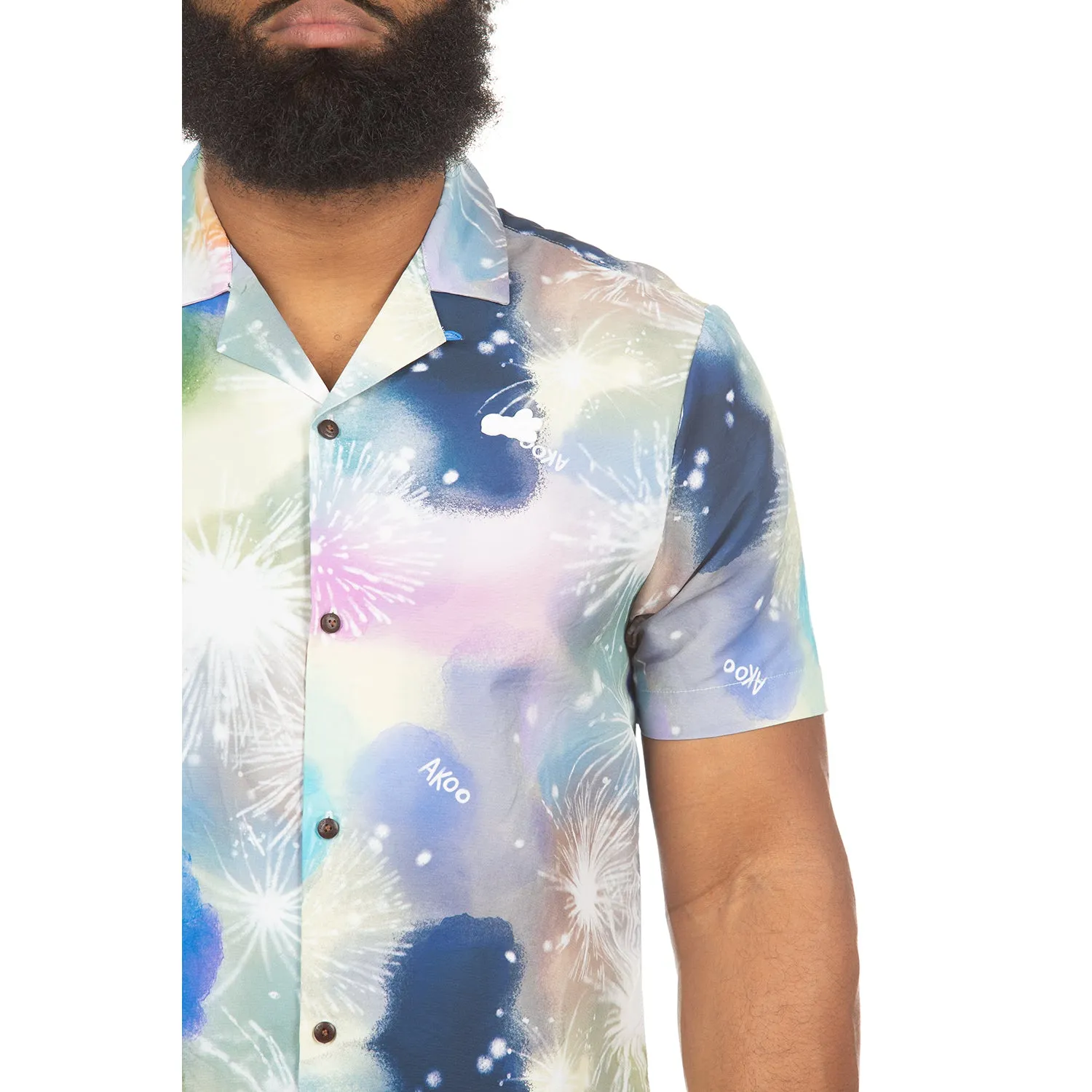 Akoo Mens Fireworks SS Woven (Bleach White) sold by Akoo product image thumbnail 3