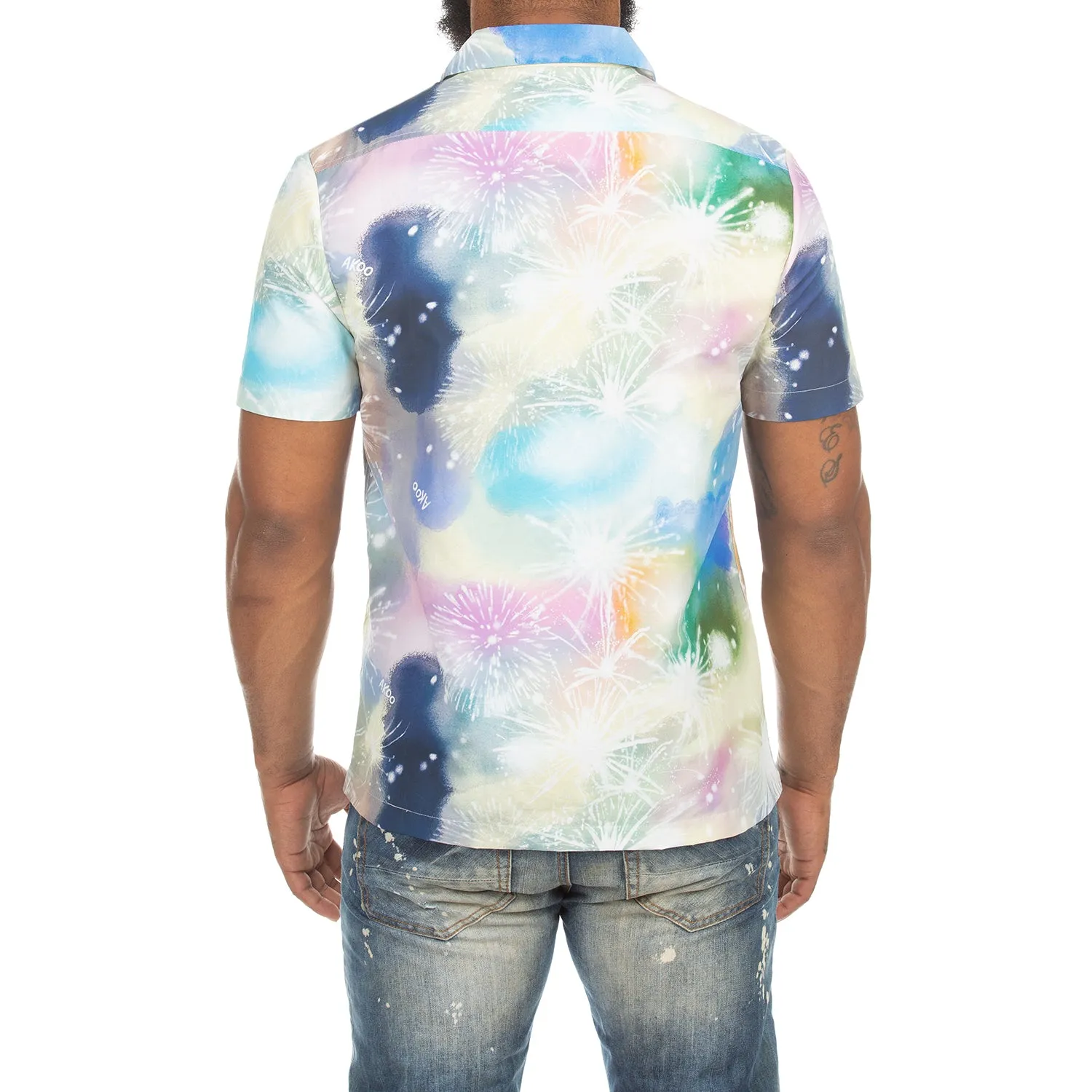 Akoo Mens Fireworks SS Woven (Bleach White) sold by Akoo product image thumbnail 2