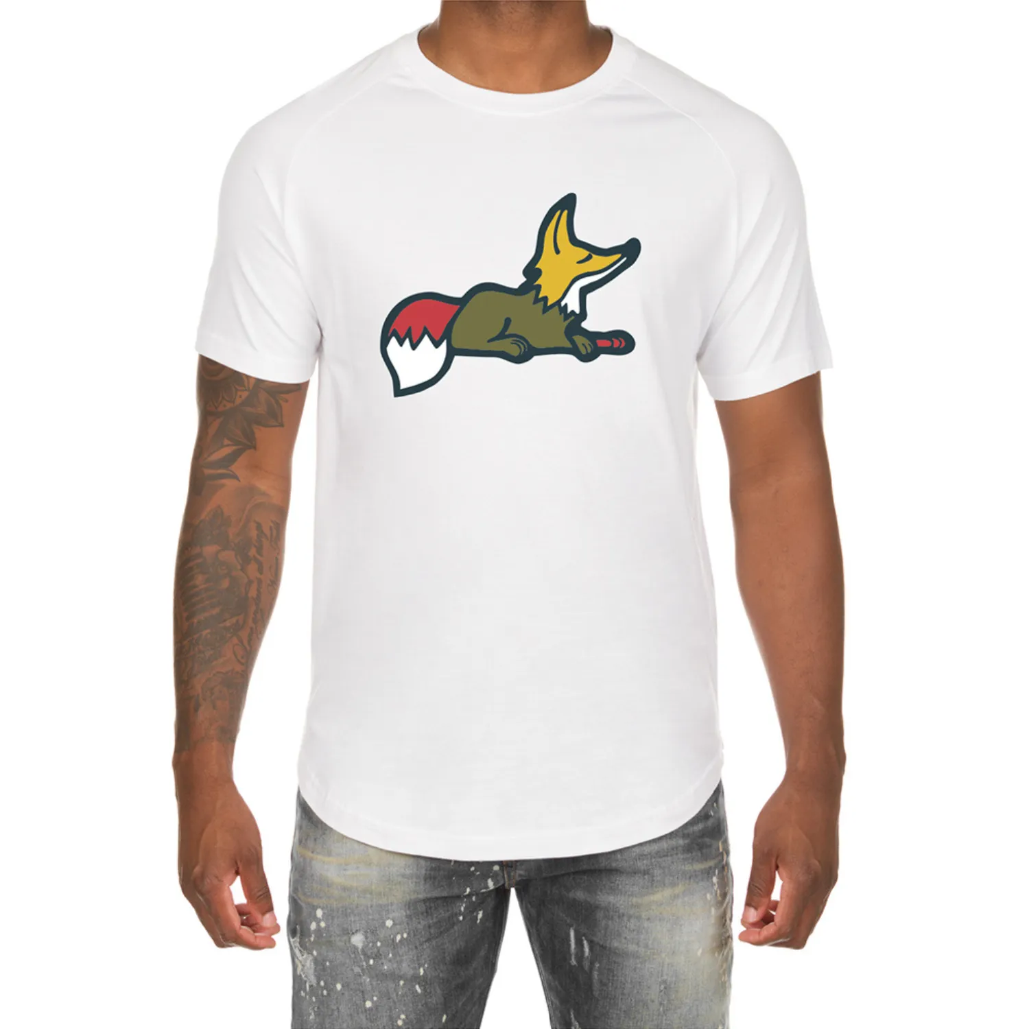 Akoo Mens Snobby Scoop SS Tee (White) sold by Akoo