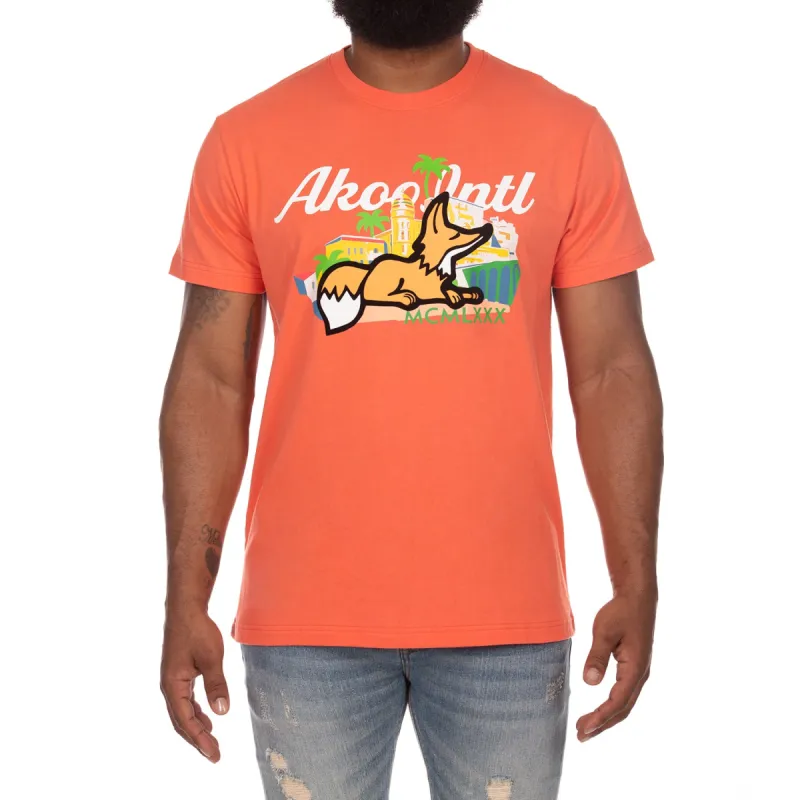 Akoo Mens Paradise SS Knit (Living Coral) sold by Akoo