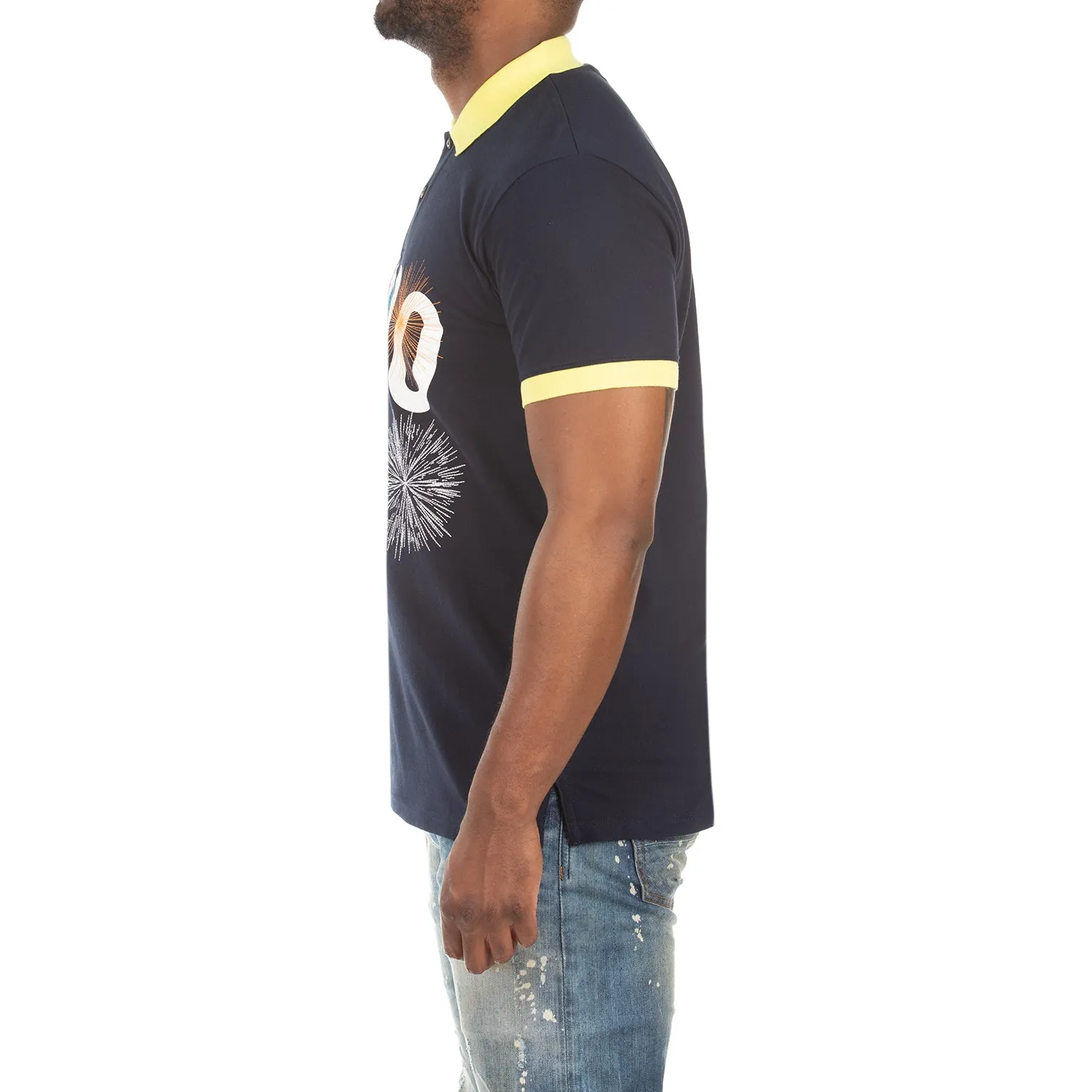 Akoo Mens Big Bang SS Polo (Navy Blazer) sold by Akoo product image thumbnail 5