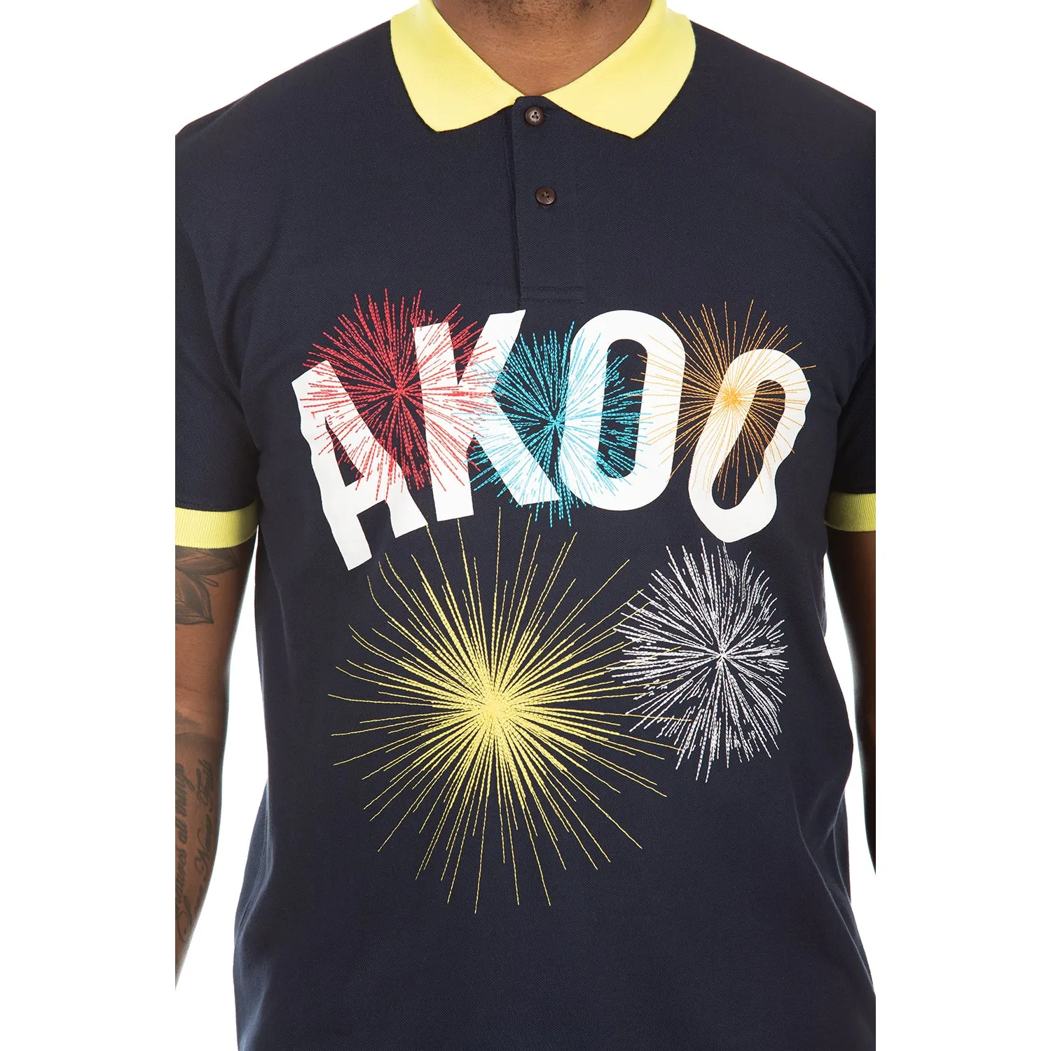 Akoo Mens Big Bang SS Polo (Navy Blazer) sold by Akoo product image thumbnail 3