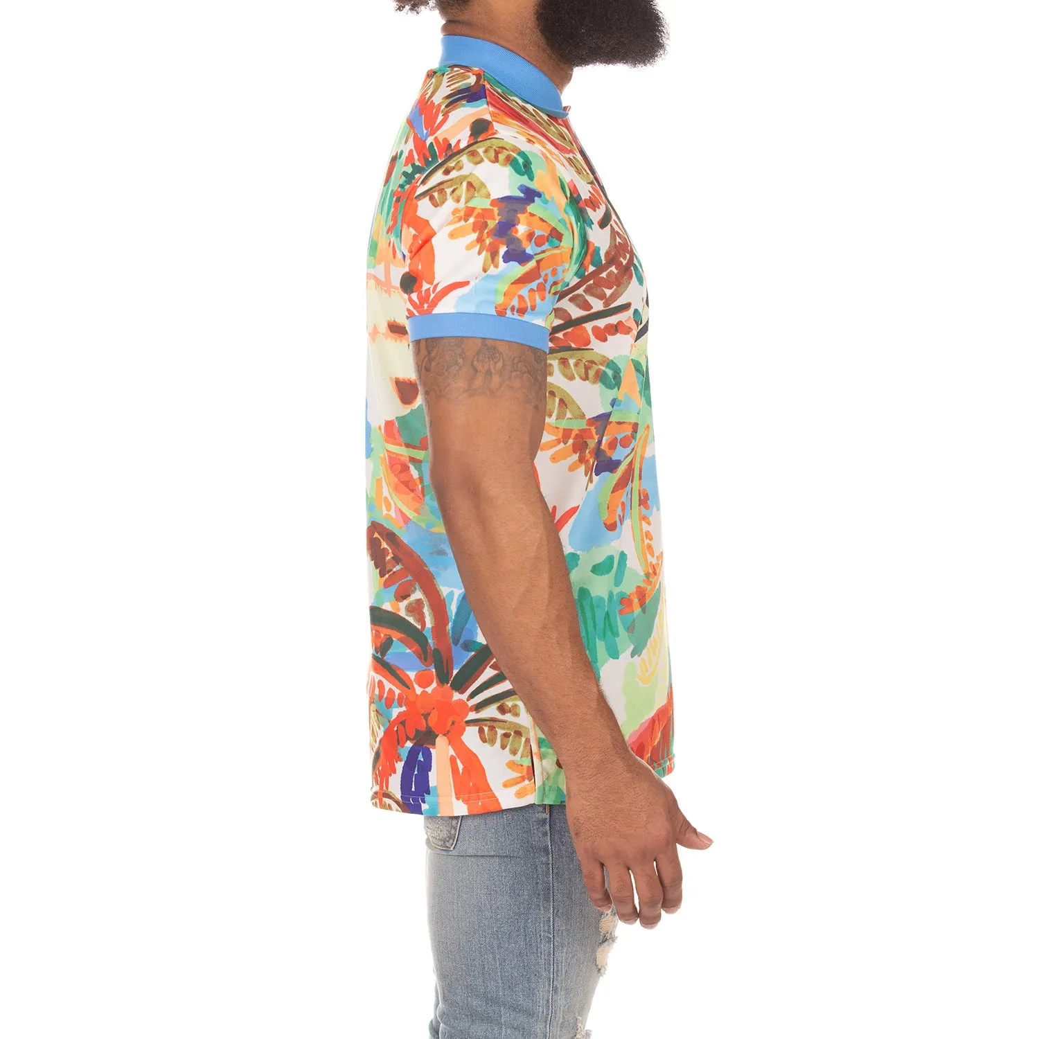 Akoo Mens Reef SS Polo (Azure Blue) sold by Akoo product image thumbnail 3