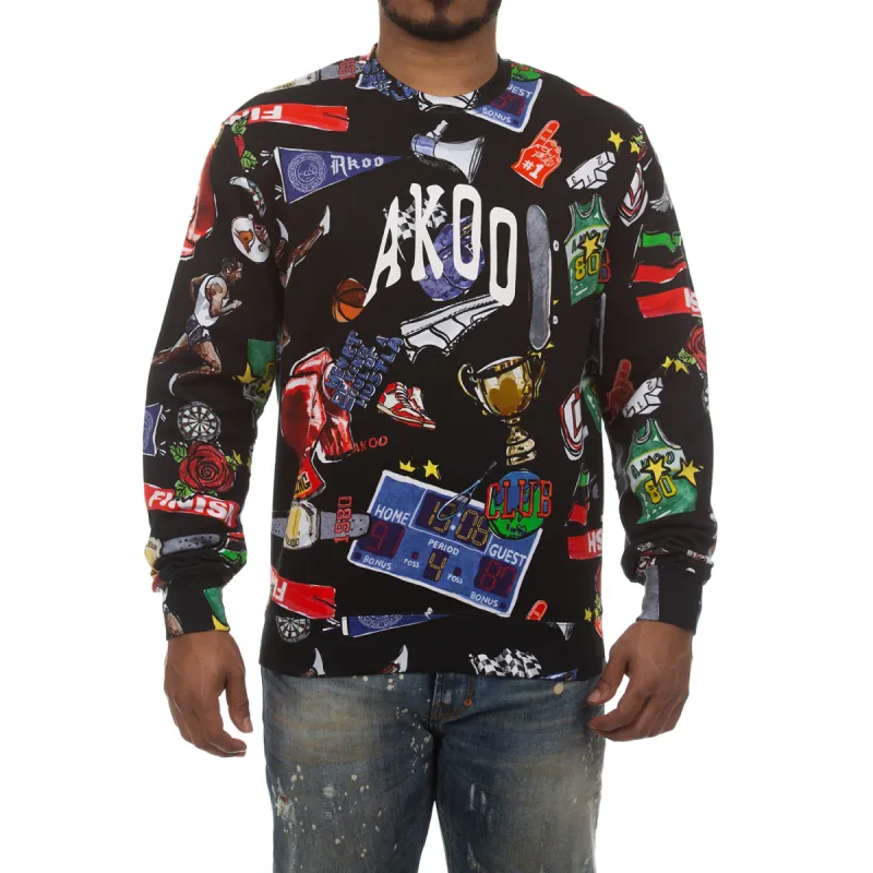 Akoo Mens Banner Crew (Black) sold by Akoo