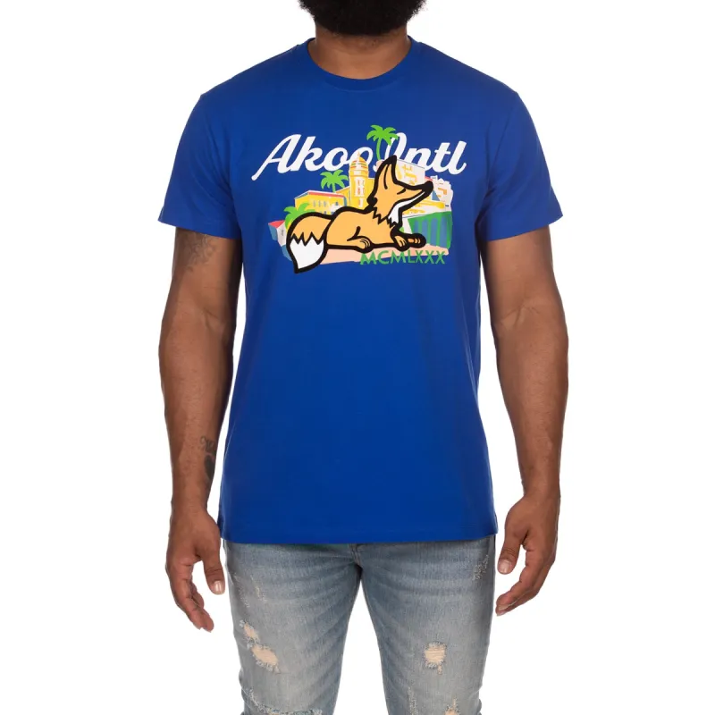 Akoo Mens Paradise SS Knit (Surf The Web) sold by Akoo