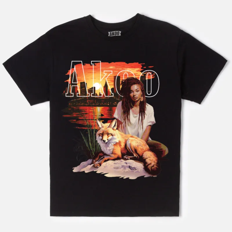 Riverside SS Tee (Black) sold by Akoo