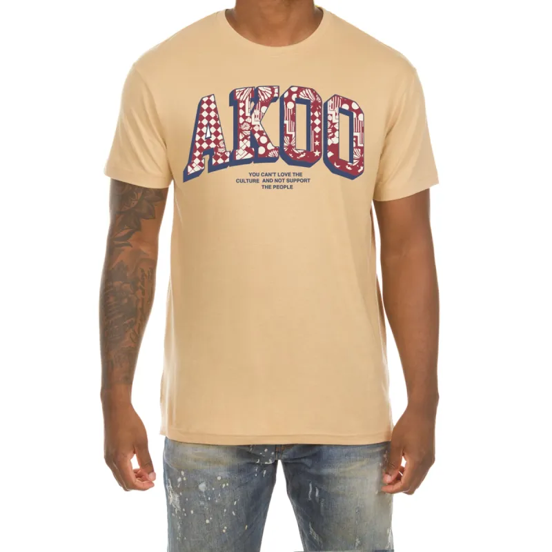 AKOO SS Tee (Sand) sold by Akoo