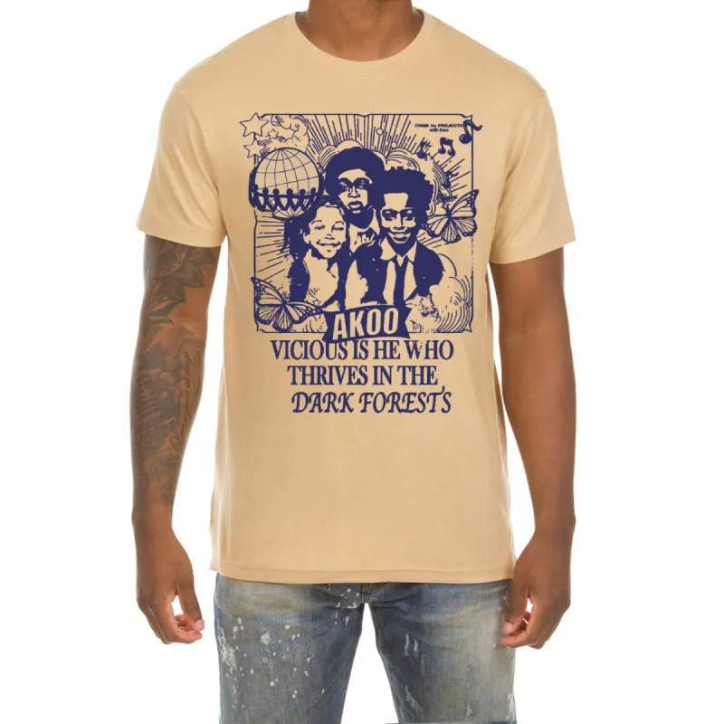 Forest SS Tee (Sand) sold by Akoo