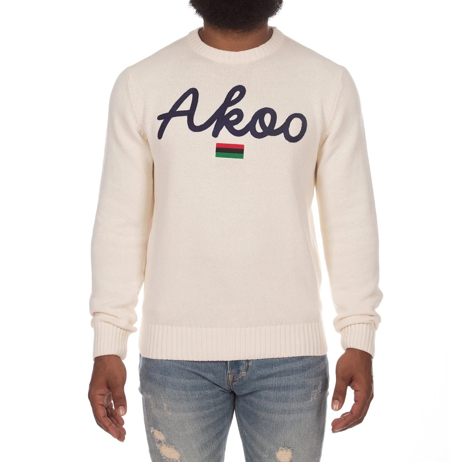 Scripted Sweater (Whisper White) sold by Akoo