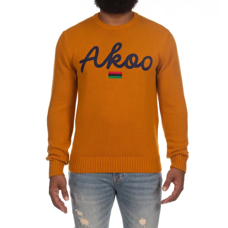 Scripted Sweater (Buckthorn Brown) sold by Akoo