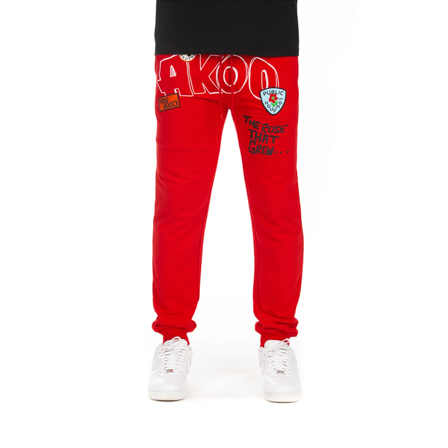 Rose Sweatpant (Racing Red) sold by Akoo