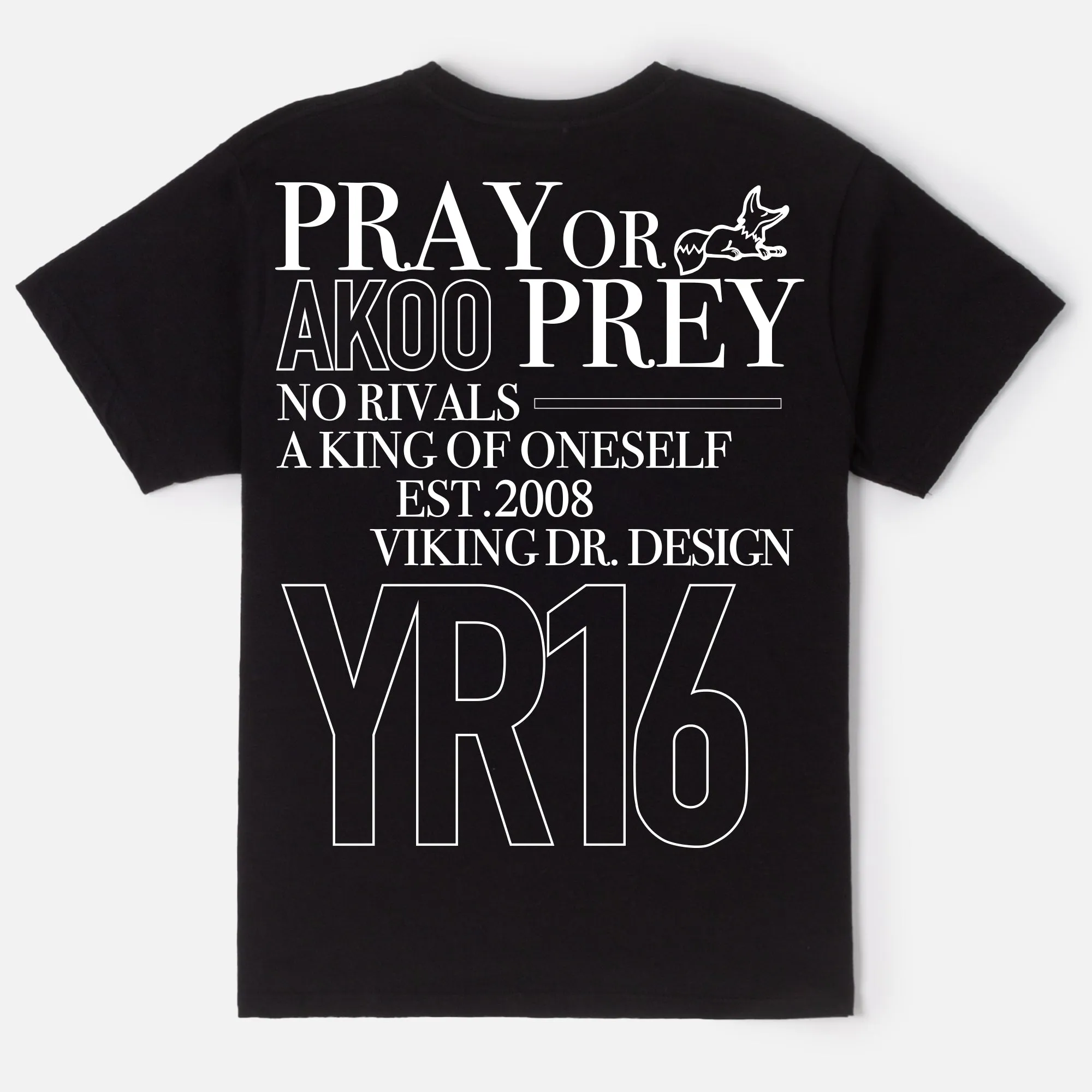 Salute SS Tee (Black) sold by Akoo product image thumbnail 2