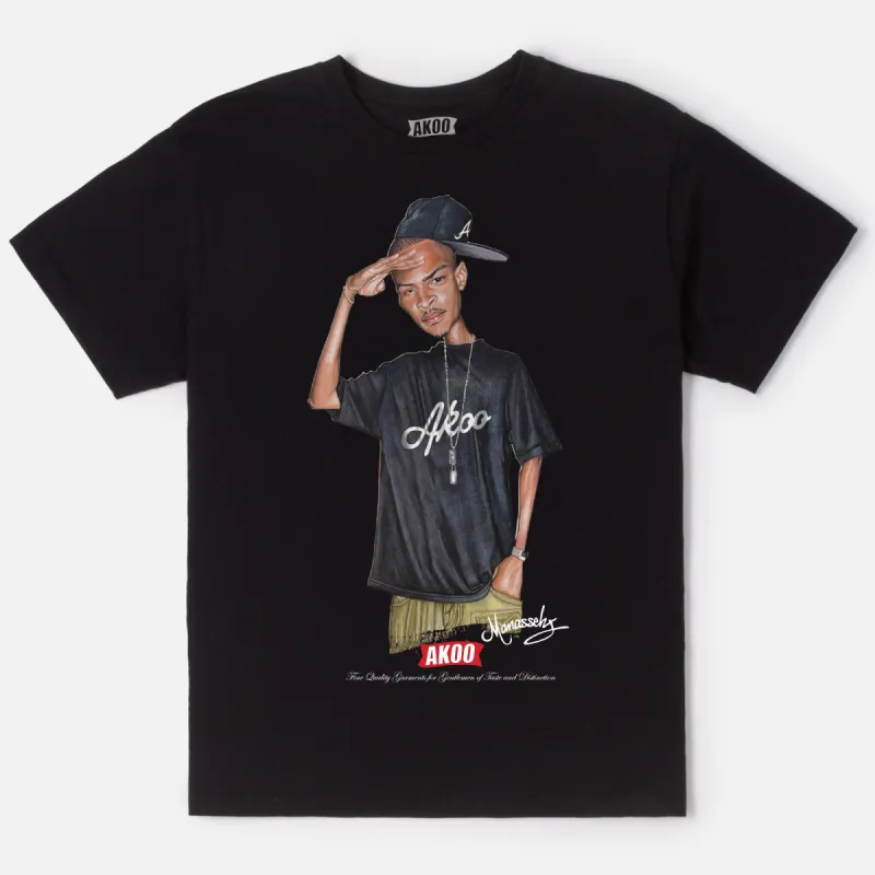 Salute SS Tee (Black) sold by Akoo