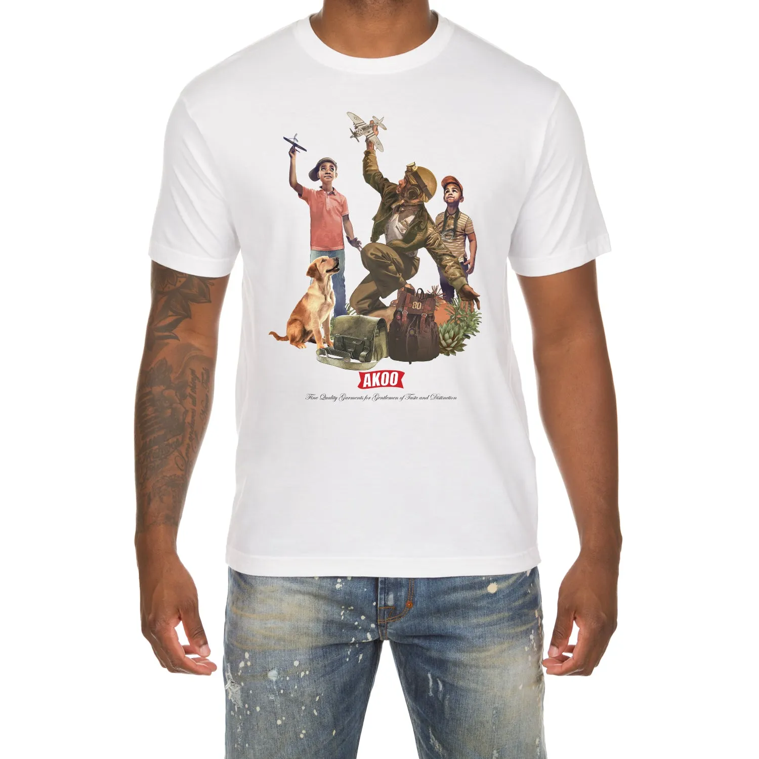 Marauders SS Tee (White) sold by Akoo product image thumbnail 3