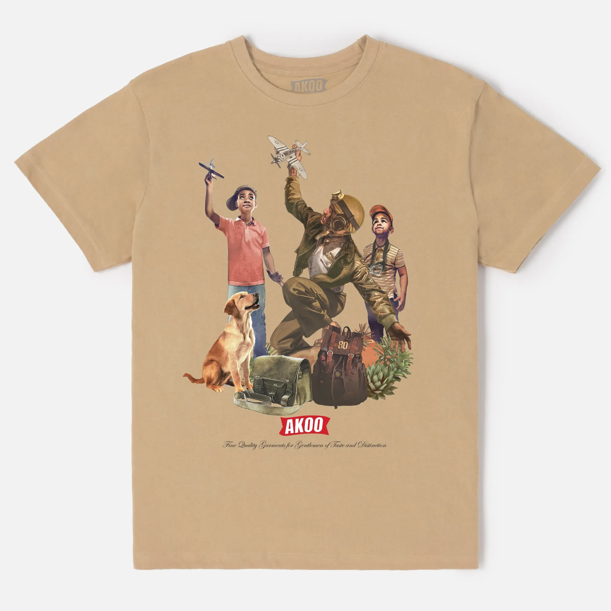 Marauders SS Tee (Sand) sold by Akoo