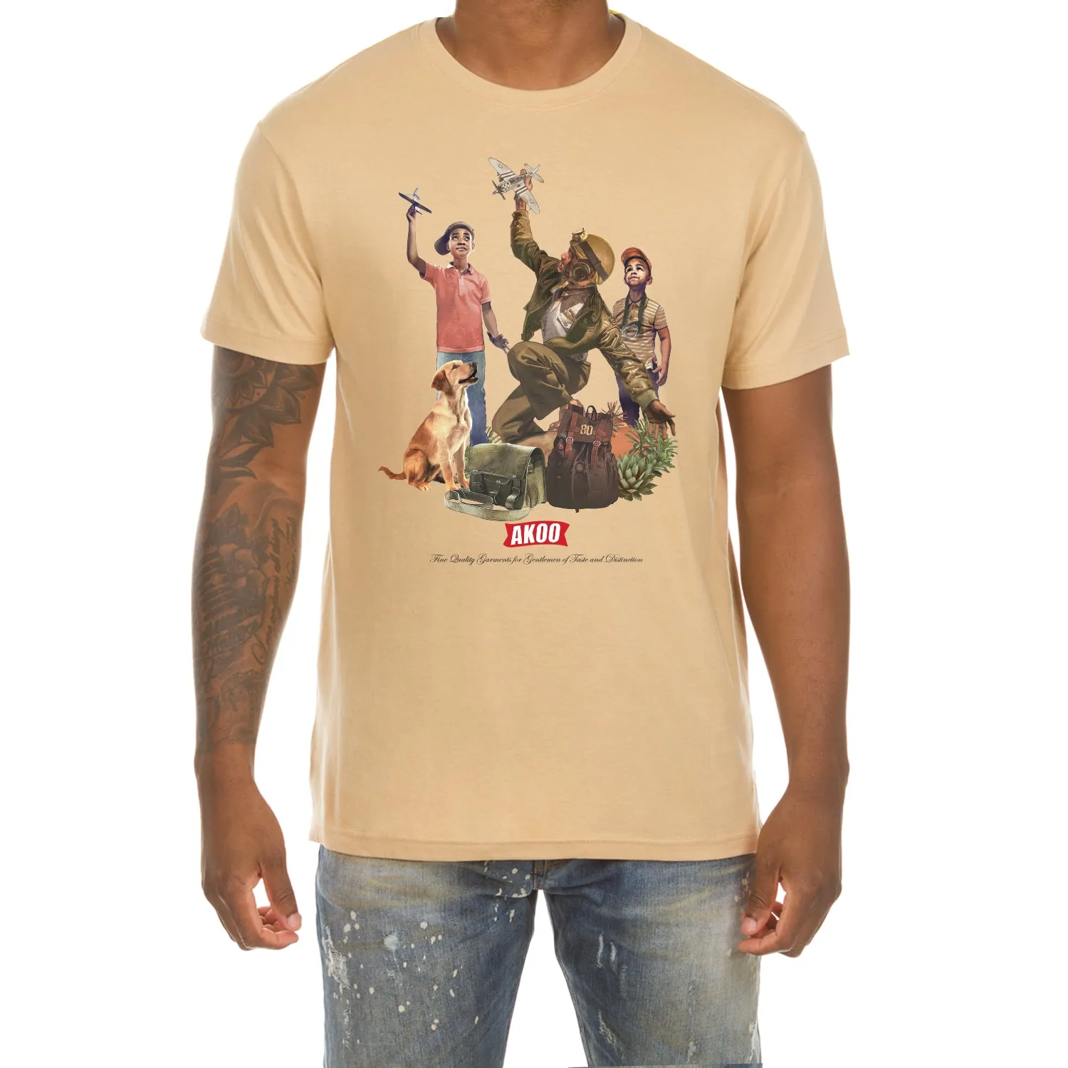 Marauders SS Tee (Sand) sold by Akoo product image thumbnail 3