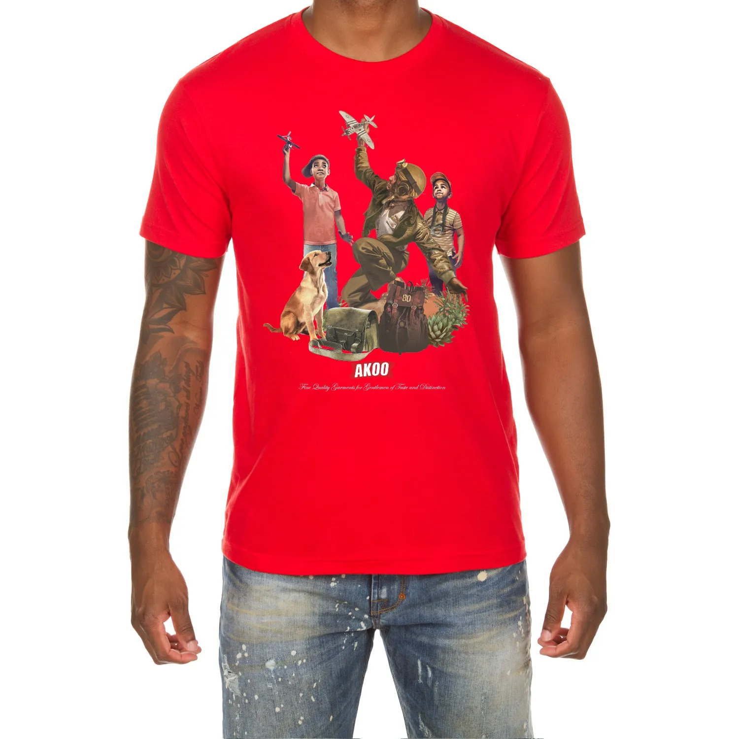 Marauders SS Tee (Red) sold by Akoo product image thumbnail 3
