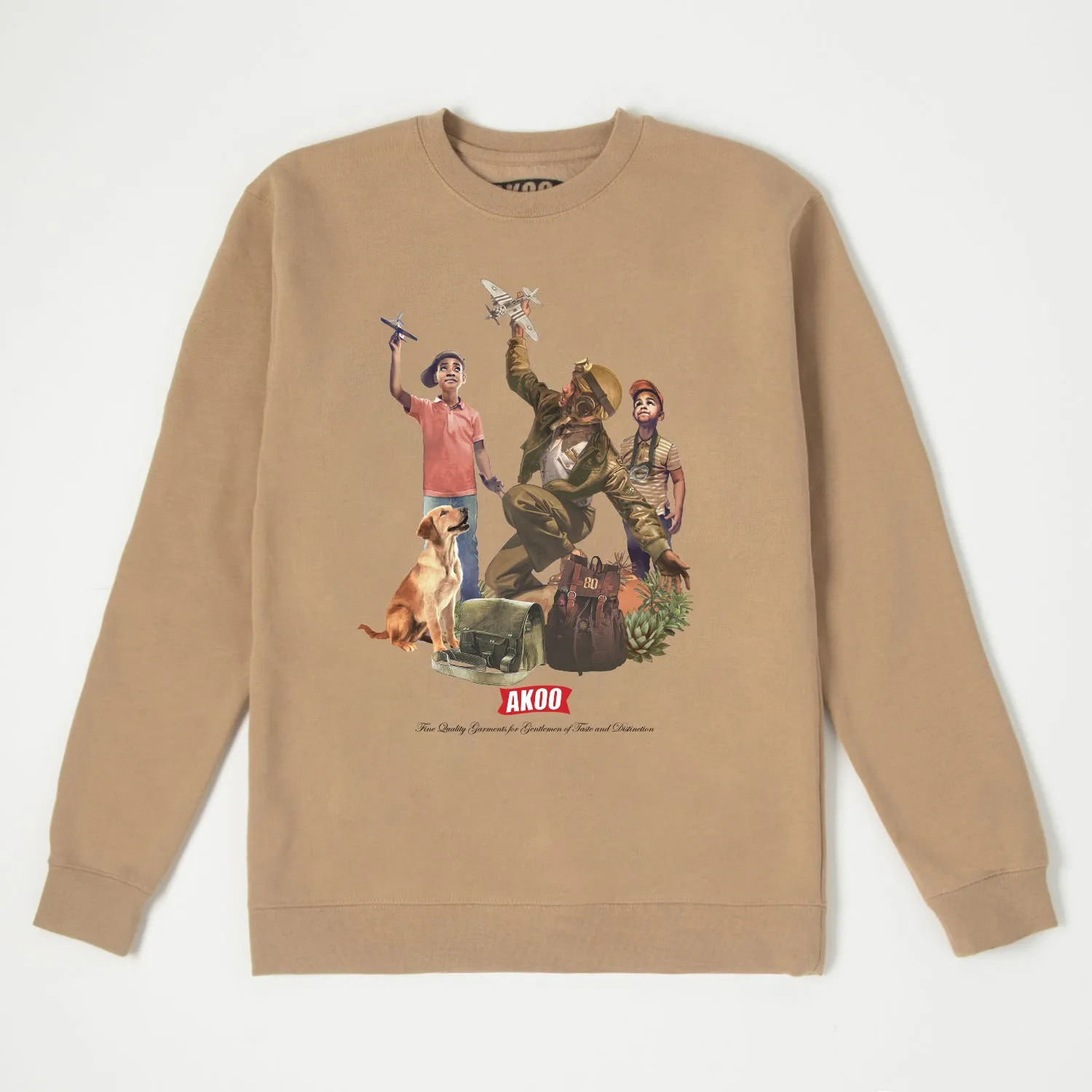 Zoom Zoom Fleece (Sand) sold by Akoo