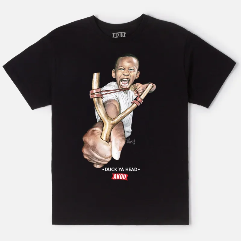 Duck Ya Head SS Tee (Black) sold by Akoo