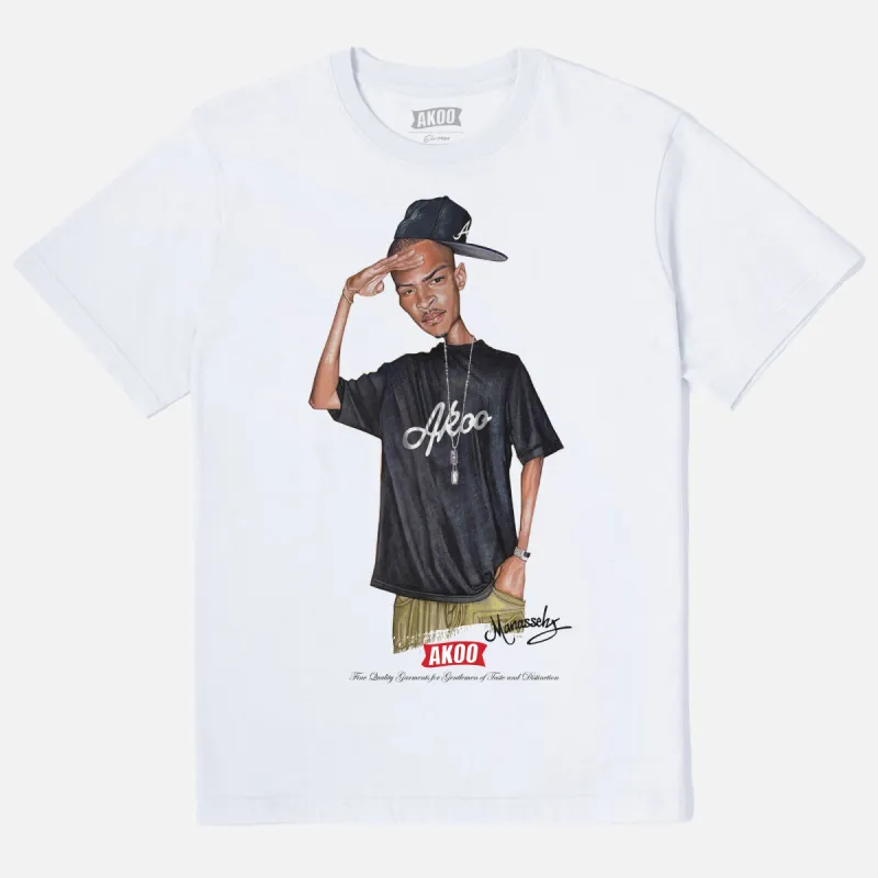 Salute SS Tee (White) sold by Akoo