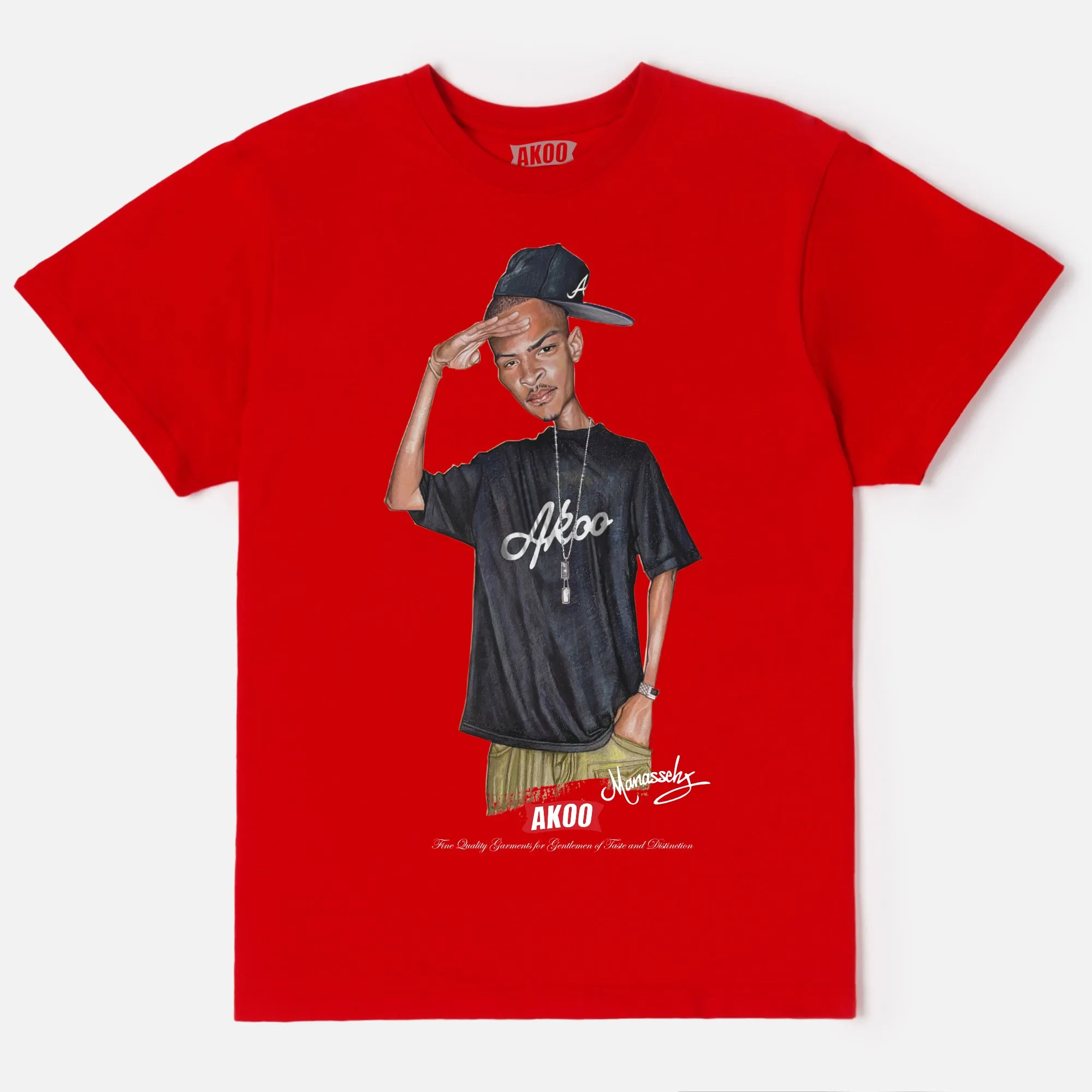 Salute SS Tee (Red) sold by Akoo