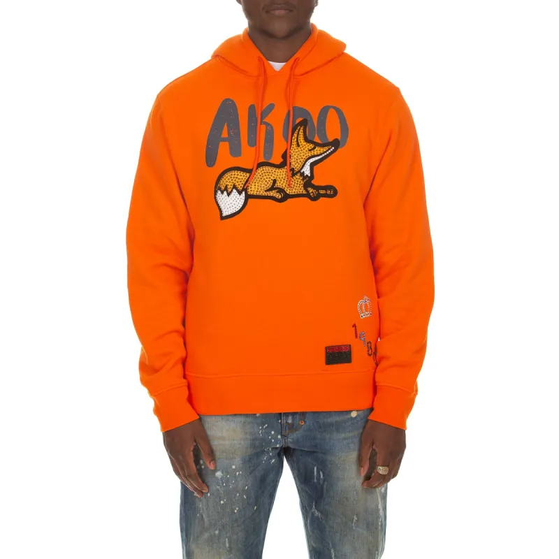Ornate Snobby Hoodie (Red Orange) sold by Akoo