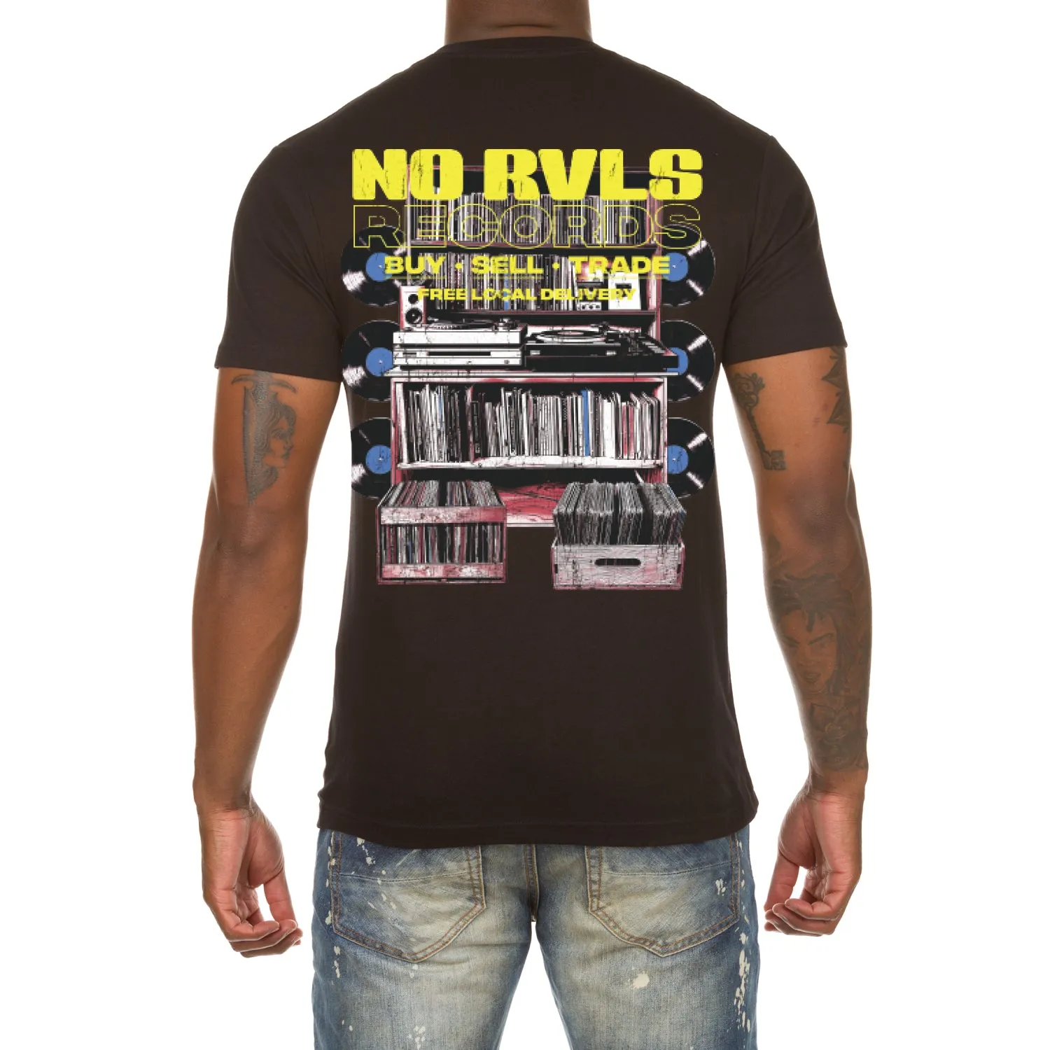 No Rvls Records SS Tee (Black) sold by Akoo product image thumbnail 3