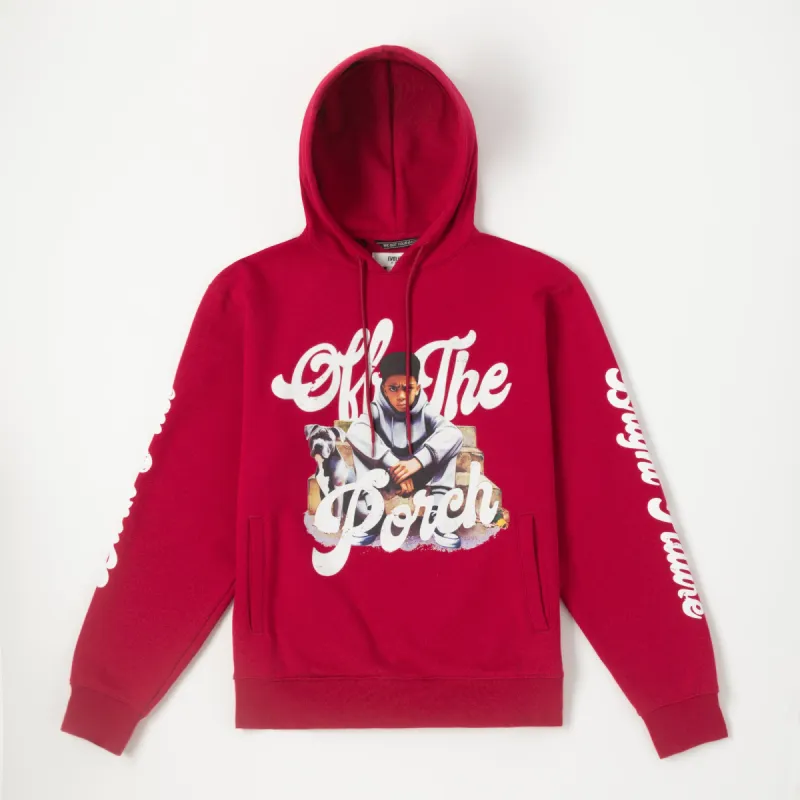 Off the Porch Hoodie (Persian Red) sold by Akoo