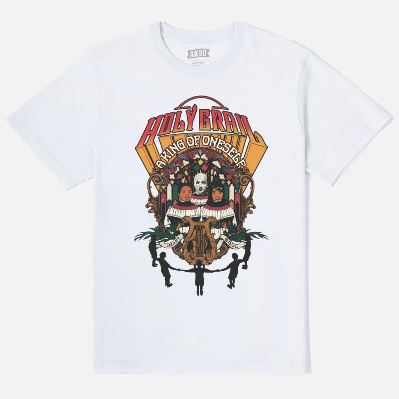 Holy Grail SS Tee (White) sold by Akoo