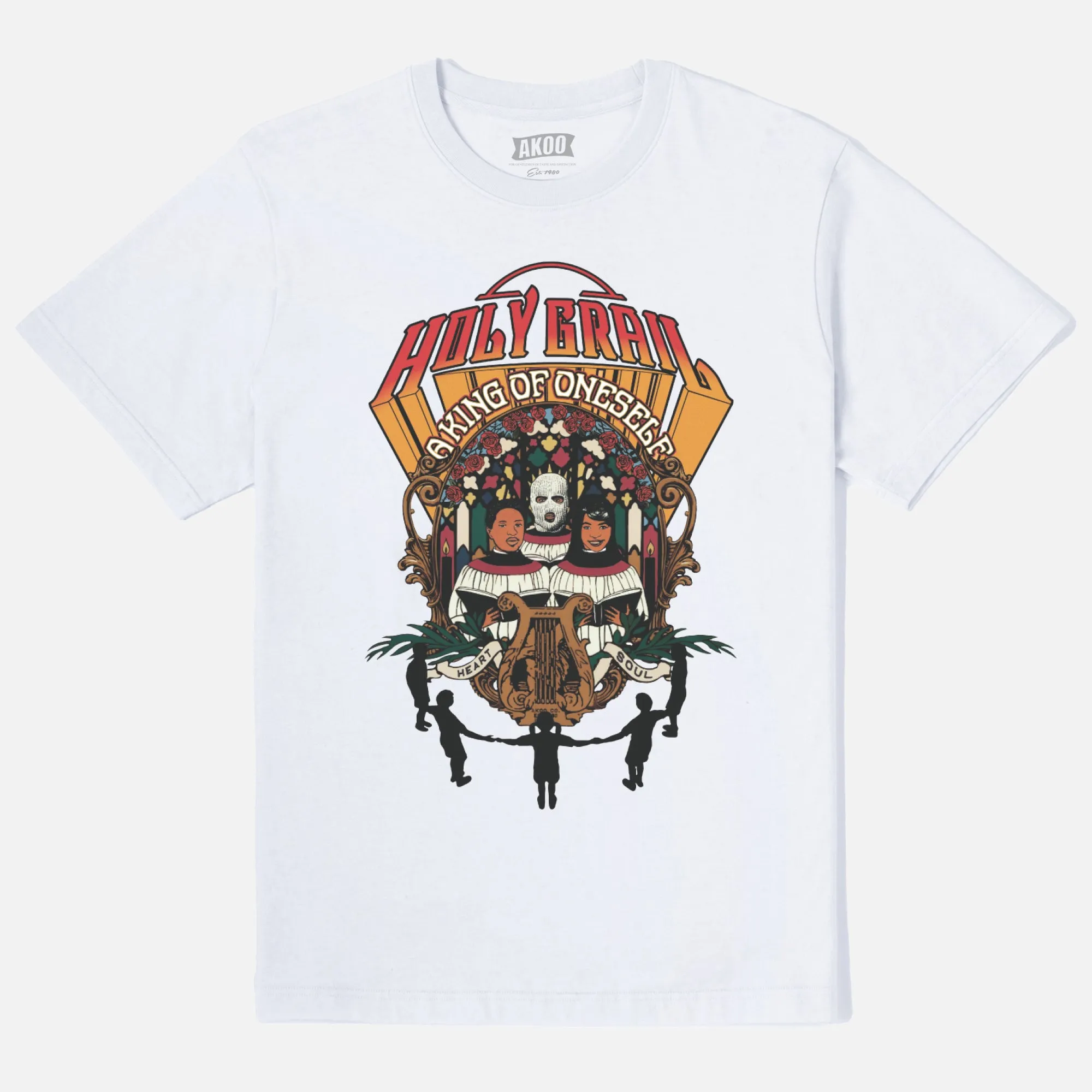 Holy Grail SS Tee (White) sold by Akoo