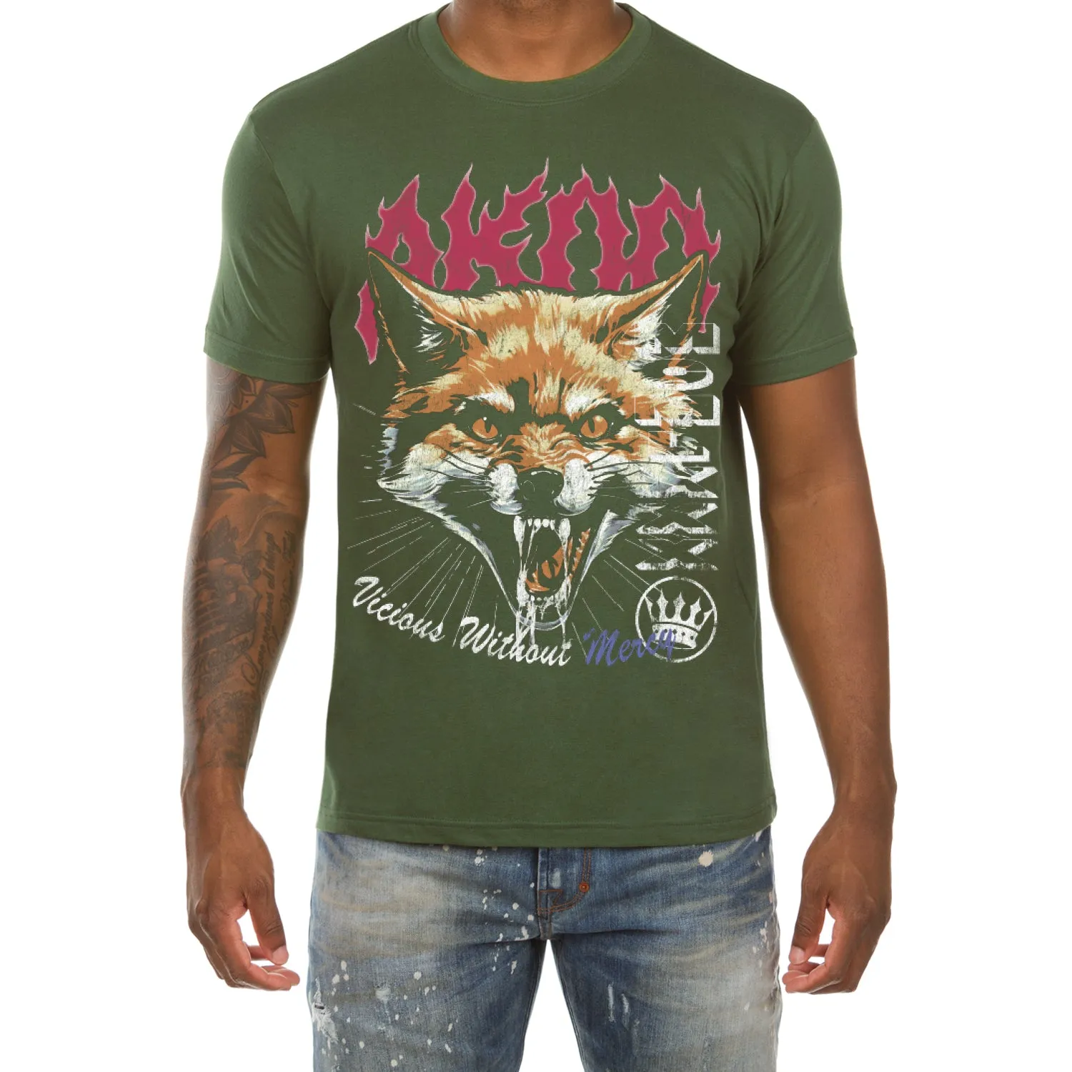 Without Mercy SS Tee (Greener Pastures) sold by Akoo product image thumbnail 2